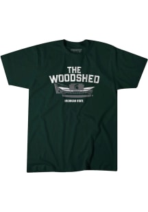 BreakingT Michigan State Spartans Green Woodshed Short Sleeve Fashion T Shirt