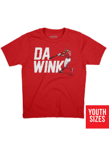Jesse Winker Cincinnati Reds Youth Red Winker Da Wink Player Tee