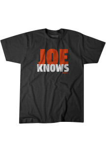 Joe Burrow Cincinnati Bengals Charcoal Joe Knows Short Sleeve Fashion Player T Shirt