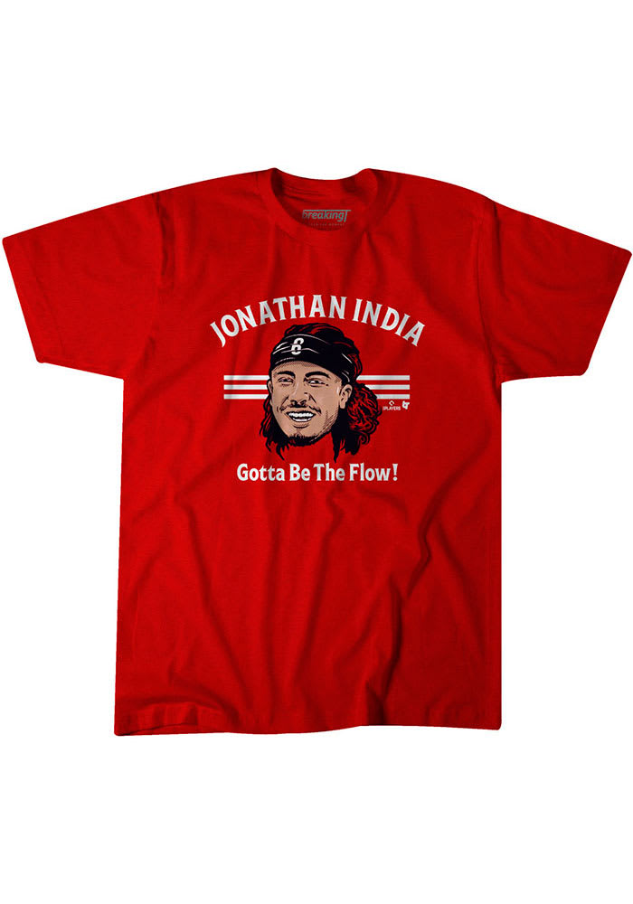 Jonathan India Cincinnati Reds Red Gotta Be The Flow Short Sleeve Fashion Player T Shirt
