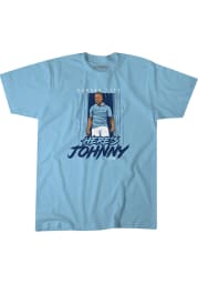 Johnny Russell Sporting Kansas City Light Blue Heres Johnny Short Sleeve Fashion Player T Shirt