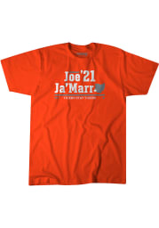 Joe Burrow Cincinnati Bengals Orange Burrow Chase Short Sleeve Fashion Player T Shirt