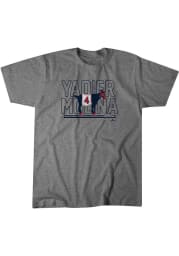 Yadier Molina St Louis Cardinals Grey The Goat Short Sleeve Fashion Player T Shirt