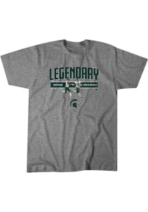 BreakingT Michigan State Spartans Green Legendary Short Sleeve Fashion T Shirt