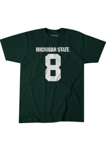 Jalen Nailor Michigan State Spartans Green Football Short Sleeve Fashion Player T Shirt