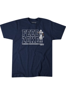 Ezekiel Elliott Dallas Cowboys Navy Blue Feed Zeke Short Sleeve Fashion Player T Shirt