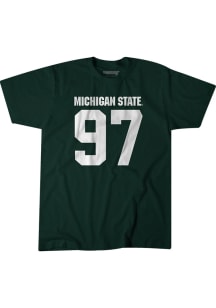 Tyler Hunt Michigan State Spartans Green Football Short Sleeve Fashion Player T Shirt