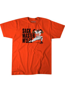 Myles Garrett Cleveland Browns Orange SACK MASTER MYLES Short Sleeve Fashion Player T Shirt