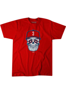 Bryce Harper Philadelphia Phillies Red Sugar Skull Short Sleeve Fashion Player T Shirt