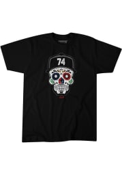 Eloy Jimenez Chicago White Sox Black Sugar Skull Short Sleeve Fashion Player T Shirt