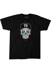 Jose Abreu Chicago White Sox Black Sugar Skull Short Sleeve Fashion Player T Shirt