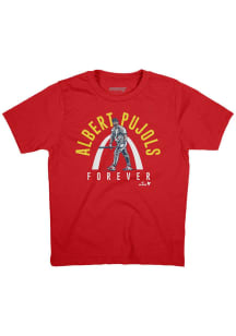 Albert Pujols St Louis Cardinals Youth Red Forever Player Tee