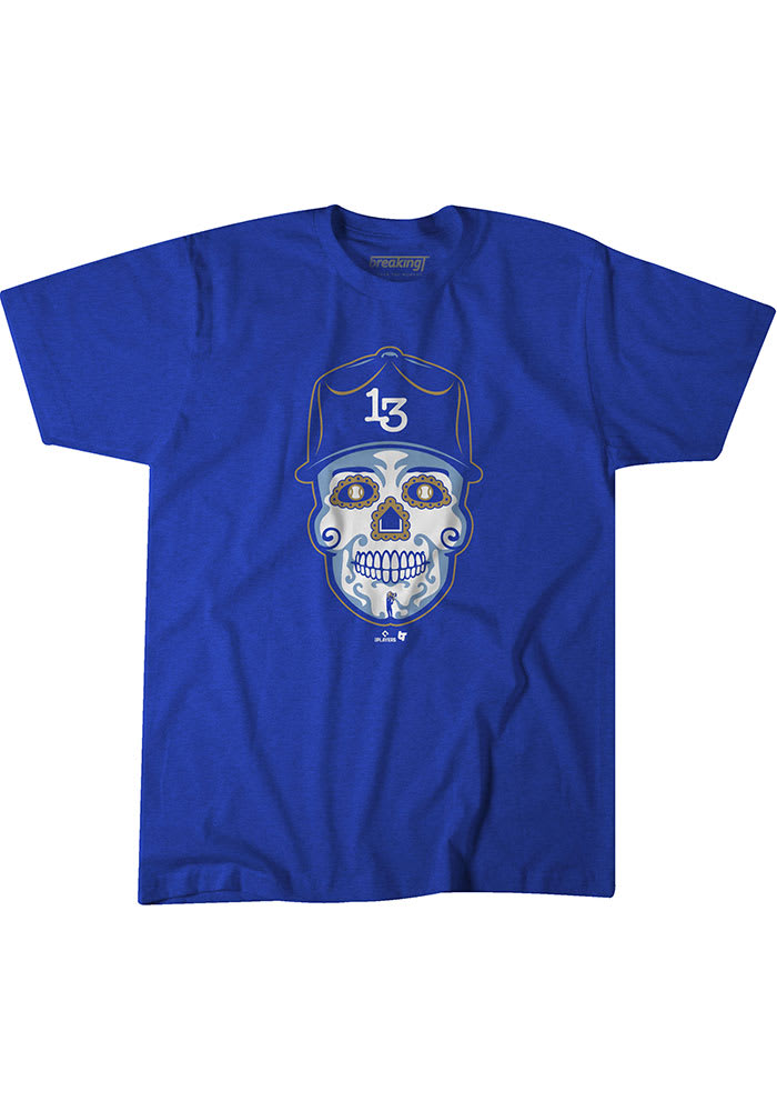 Official Salvador Pérez Sugar Skull Kansas City Royals Shirt