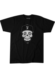 Tim Anderson Chicago White Sox Black Sugar Skull Short Sleeve Fashion Player T Shirt