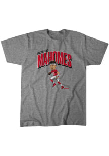 Patrick Mahomes Kansas City Chiefs Grey Caricature Short Sleeve Fashion Player T Shirt