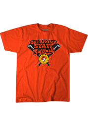BreakingT Oklahoma State Cowboys Orange Pistol Pete Softball Short Sleeve T Shirt