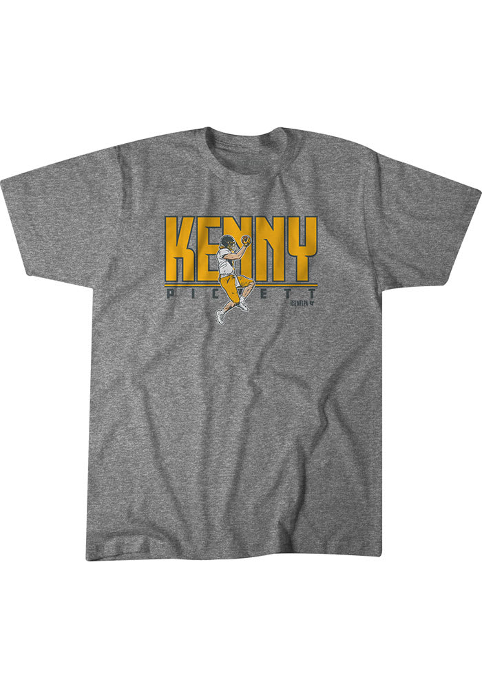 Kenny Pickett Pittsburgh Steelers Grey Kenny Pickett Short Sleeve Fashion Player T Shirt