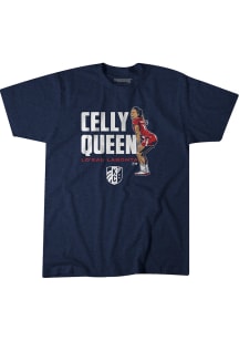 Lo'eau LaBonta KC Current Navy Blue Celly Queen Short Sleeve Fashion Player T Shirt