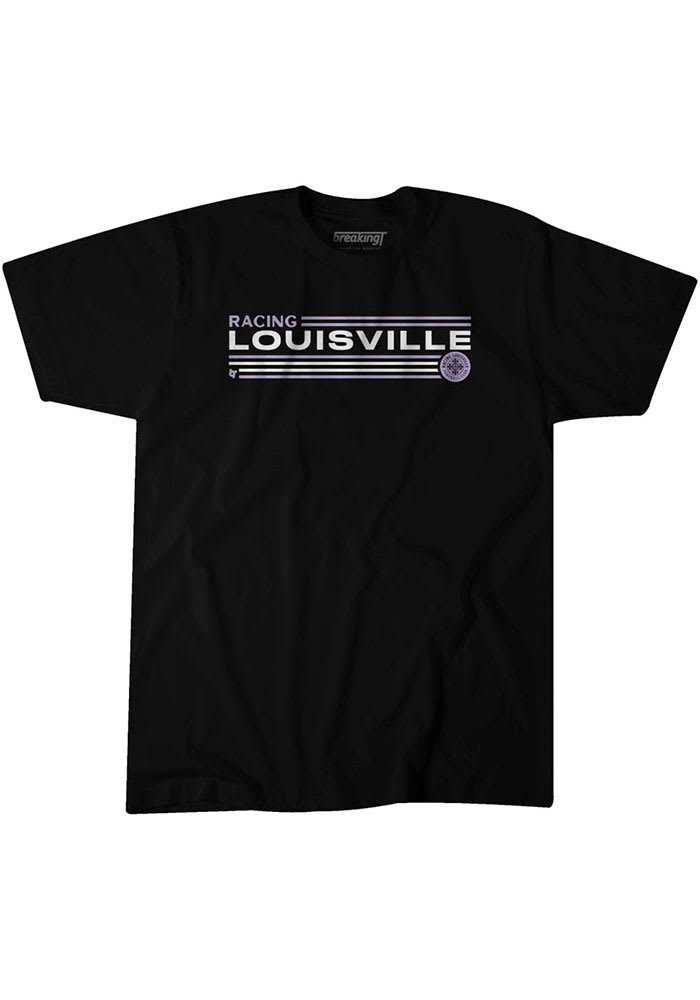 BreakingT Racing Louisville Black STRIPES Short Sleeve Fashion T Shirt