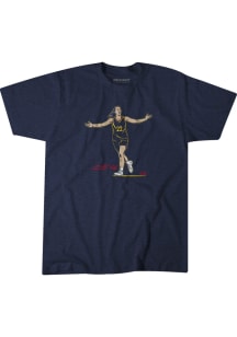 Caitlin Clark Indiana Fever Navy Blue Superstar Pose Short Sleeve Player T Shirt