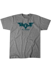 AJ Brown Philadelphia Eagles Grey SWOLE BATMAN Short Sleeve Fashion Player T Shirt