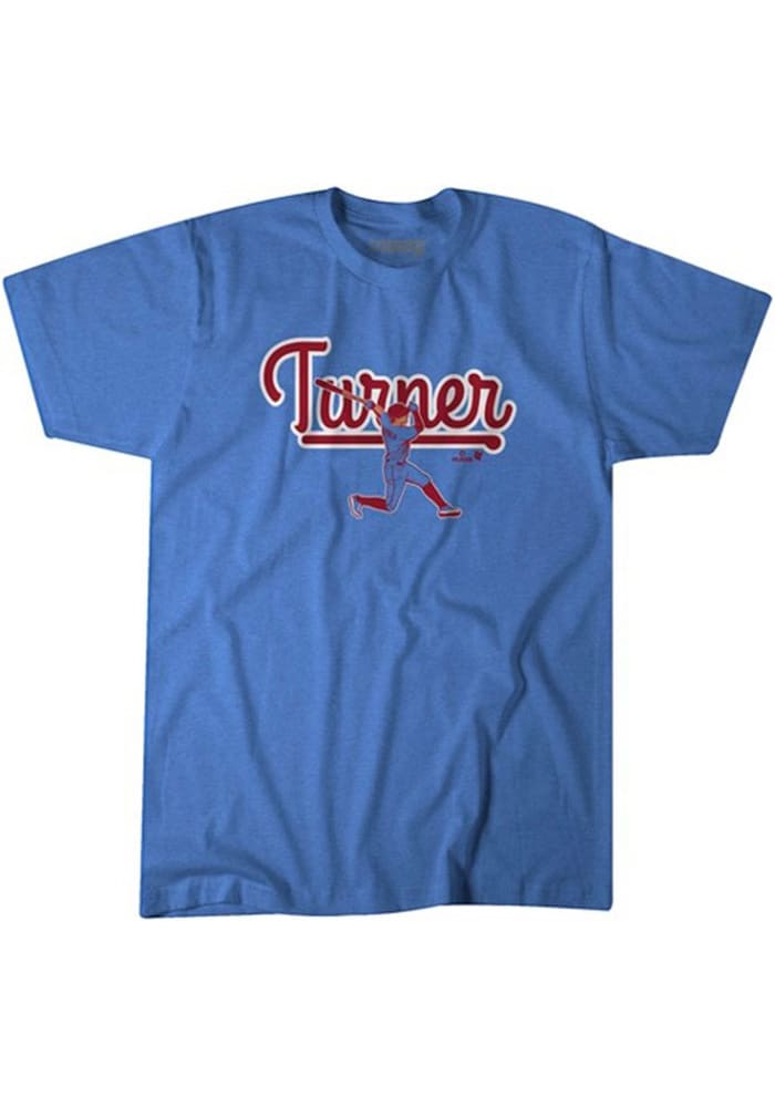 Trea Turner Phillies Base Tee, Showcasing Philadelphia Pride - Olashirt