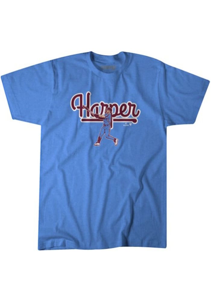 Bryce Harper Philadelphia Phillies Youth Name and Number Short Sleeve  Player T-Shirt - Light Blue