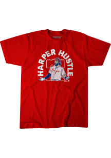 Bryce Harper Philadelphia Phillies Red Hustle Short Sleeve Fashion Player T Shirt