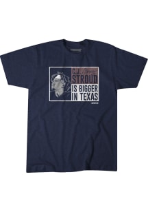 CJ Stroud Houston Texans Navy Blue Bigger in Texas Short Sleeve Fashion Player T Shirt