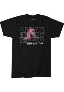 Travis Kelce Kansas City Chiefs Black Till the Wheels Fall Off Short Sleeve Fashion Player T Shi..