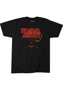 BreakingT Kansas City Chiefs Black Tom and Jerry Short Sleeve Fashion T Shirt
