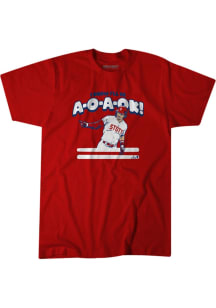 Bryson Stott Philadelphia Phillies Red Ao ao kay Short Sleeve Fashion Player T Shirt