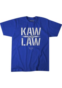 BreakingT St Louis Battlehawks Blue Kaw is the Law Short Sleeve Fashion T Shirt