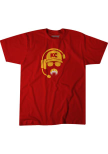 Andy Reid Kansas City Chiefs Red Icicle Stache Short Sleeve Fashion Player T Shirt