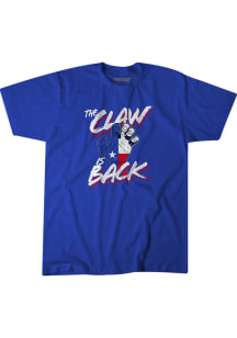 BreakingT Texas Rangers Blue Claw is Back Short Sleeve Fashion T Shirt