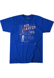 Evan Carter Texas Rangers Blue Air Carter Short Sleeve Fashion Player T Shirt