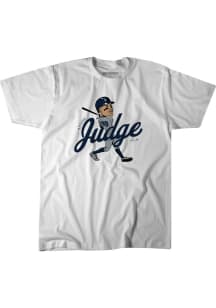 Aaron Judge New York Yankees White Caricature Short Sleeve Fashion Player T Shirt