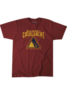 BreakingT Cleveland Cavaliers Maroon Cavalanche Short Sleeve Fashion T Shirt