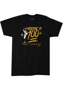 Paul Skenes Pittsburgh Pirates Black Keepin it 100 Short Sleeve Fashion Player T Shirt