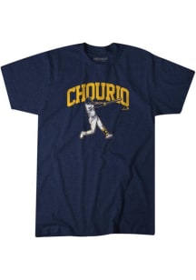 Jackson Chourio Milwaukee Brewers Navy Blue Slugger Short Sleeve Fashion Player T Shirt