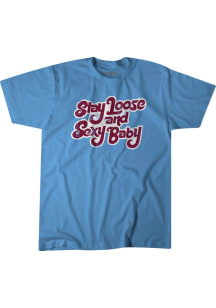 Philadelphia Phillies Light Blue BreakingT Stay Loose And Sexy Baby Short Sleeve Fashion Player ..