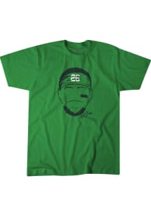 Saquon Barkley Philadelphia Eagles Kelly Green Face Silhouette Short Sleeve Fashion Player T Shi..