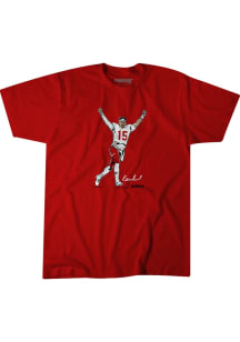 Patrick Mahomes Kansas City Chiefs Red Superstar Pose Short Sleeve Fashion Player T Shirt