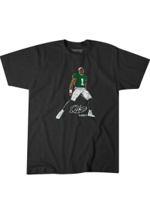 Jalen Hurts Philadelphia Eagles Black Superstar Pose Short Sleeve Fashion Player T Shirt