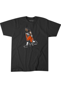 Nick Chubb Cleveland Browns Brown Superstar Pose Short Sleeve Fashion Player T Shirt