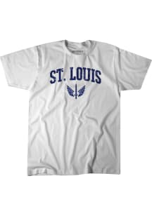 BreakingT St Louis Battlehawks White Team Name and Logo Short Sleeve Fashion T Shirt