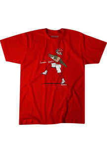 Carson Steele Kansas City Chiefs Youth Red Superstar Pose Player Tee