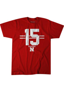 Dylan Raiola Nebraska Cornhuskers Youth Red Dylan Raiola 15 Player Tee