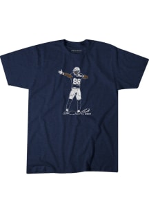 CeeDee Lamb Dallas Ft Worth Navy Blue Superstar Pose Short Sleeve Fashion Player T Shirt