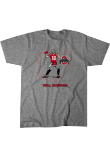 Will Howard Youth Grey Ohio State Buckeyes Will Howard Star Short Sleeve Player T-Shirt